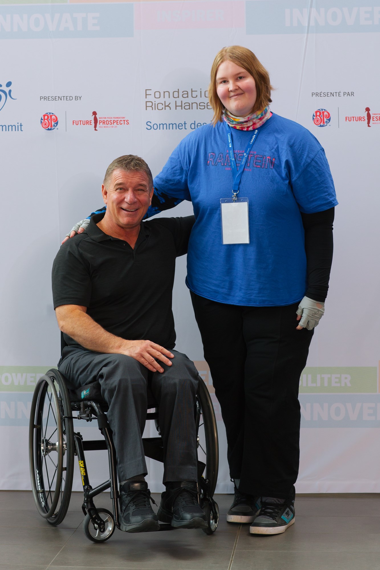 Alexis with Rick Hansen